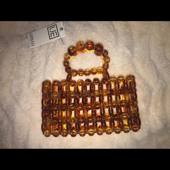 Tortoise beaded bag  purse by  Urban Expressions - Picture 5 of 8